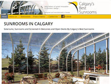 Tablet Screenshot of calgarybestsunrooms.com